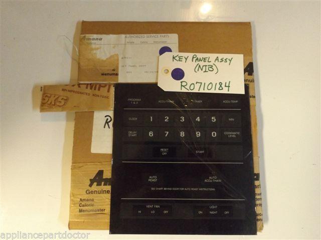 Amana Refrigerator R0710184 Key Panel NEW IN BOX Amana Refrigerator R0710184 Key Panel NEW IN BOX